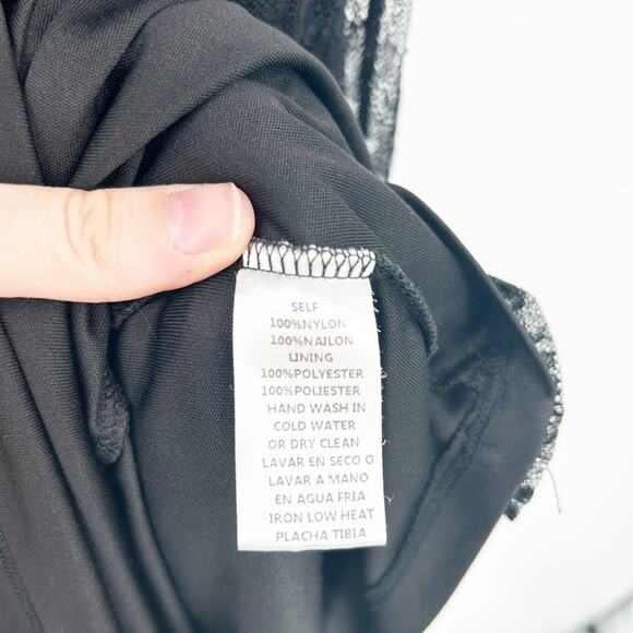 Mystic‎ Womens Party Evening Whimsigoth Sleeveless Lace Maxi Dress Size M Black - Picture 5 of 10